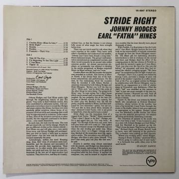 Johnny Hodges, Earl ''Fatha'' Hines – Stride Right