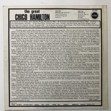 Chico Hamilton Featuring Paul Horn – The Great Chico Hamilton
