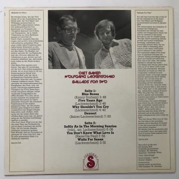 Chet Baker / Wolfgang Lackerschmid – Ballads For Two