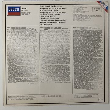 Joseph Haydn, The London Philharmonic Orchestra, Georg Solti ‎– Symphonies 102 & 103 'Drum Roll'
