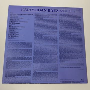 Joan Baez – Early Joan Baez, Vol. 1