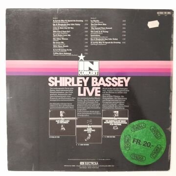 Shirley Bassey ‎– Live