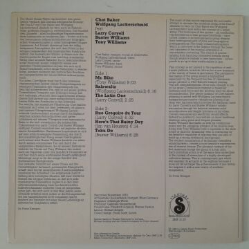 Chet Baker / Wolfgang Lackerschmid Feat. Larry Coryell, Buster Williams, Tony Williams – Chet Baker / Wolfgang Lackerschmid