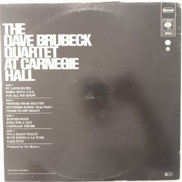 The Dave Brubeck Quartet – At Carnegie Hall 2 LP