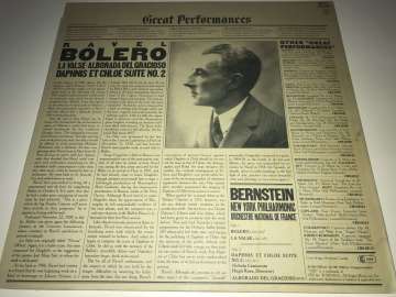Bernstein  Ravel ‎– Bolero / La Valse / Alborada Del Gracioso / Daphnis Et Chloe Suite No. 2