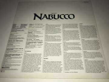 Giuseppe Verdi – Nabucco - Großer Querschnitt In Italienischer Sprache