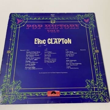 Eric Clapton – Pop History Vol 7 2 LP