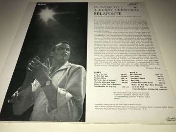 Harry Belafonte ‎– To Wish You A Merry Christmas