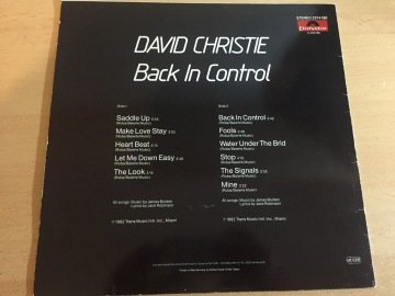 David Christie ‎– Back In Control