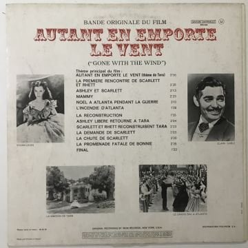 Max Steiner – Bande Originale Du Film ''Autant En Emporte Le Vent'' (''Gone With The Wind'')