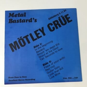 Mötley Crüe – Metal Bastard's (Gotheborg 3.11.84)