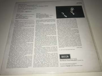 Hindemith / Janáček – London Symphony Orchestra, Claudio Abbado ‎– Symphonic Metamorphoses On Themes Of Weber / Sinfonietta