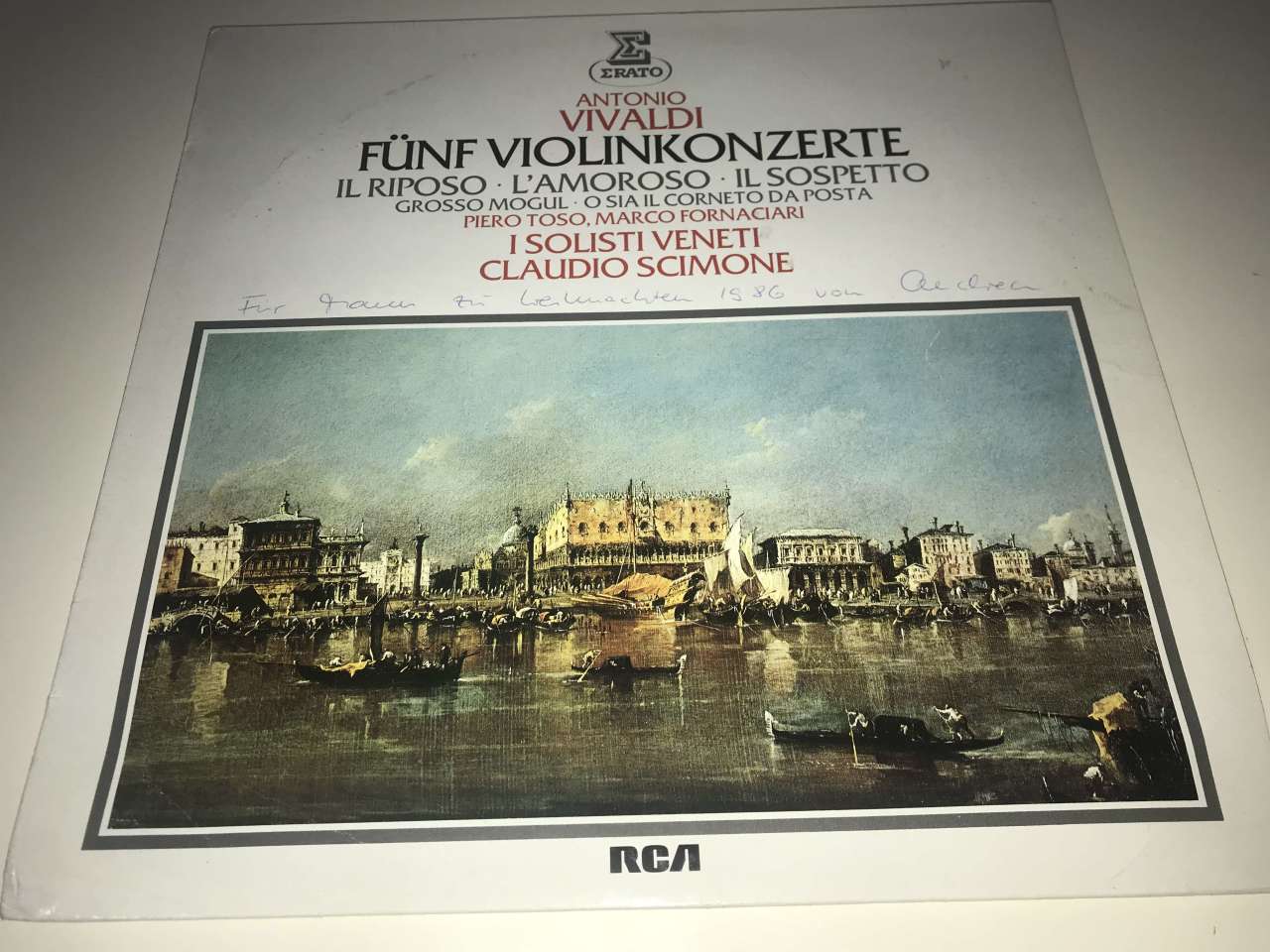 Antonio Vivaldi, I Solisti Veneti, Claudio Scimone –Fünf Violinkonzerte