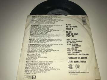 Elton John - Millie Jackson ‎– Act Of War
