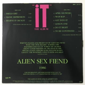Alien Sex Fiend – “It” The Album