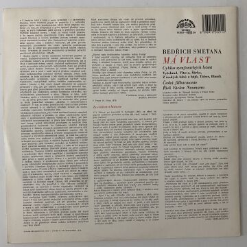 Bedřich Smetana - Česká Filharmonie • Václav Neumann – Má Vlast 2 LP
