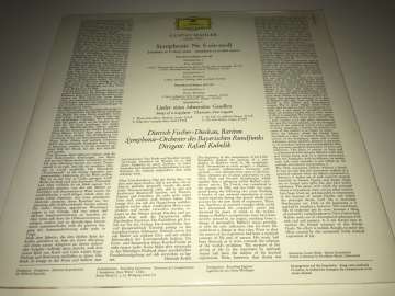Gustav Mahler / Rafael Kubelik Symphonie Nr. 5  2 LP