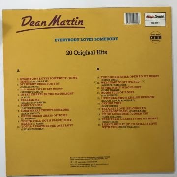 Dean Martin ‎– Everybody Loves Somebody - 20 Original Hits