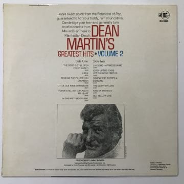 Dean Martin ‎– Dean Martin's Greatest Hits, Volume 2