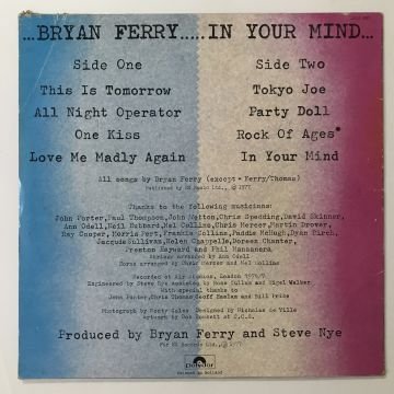 Bryan Ferry ‎– In Your Mind